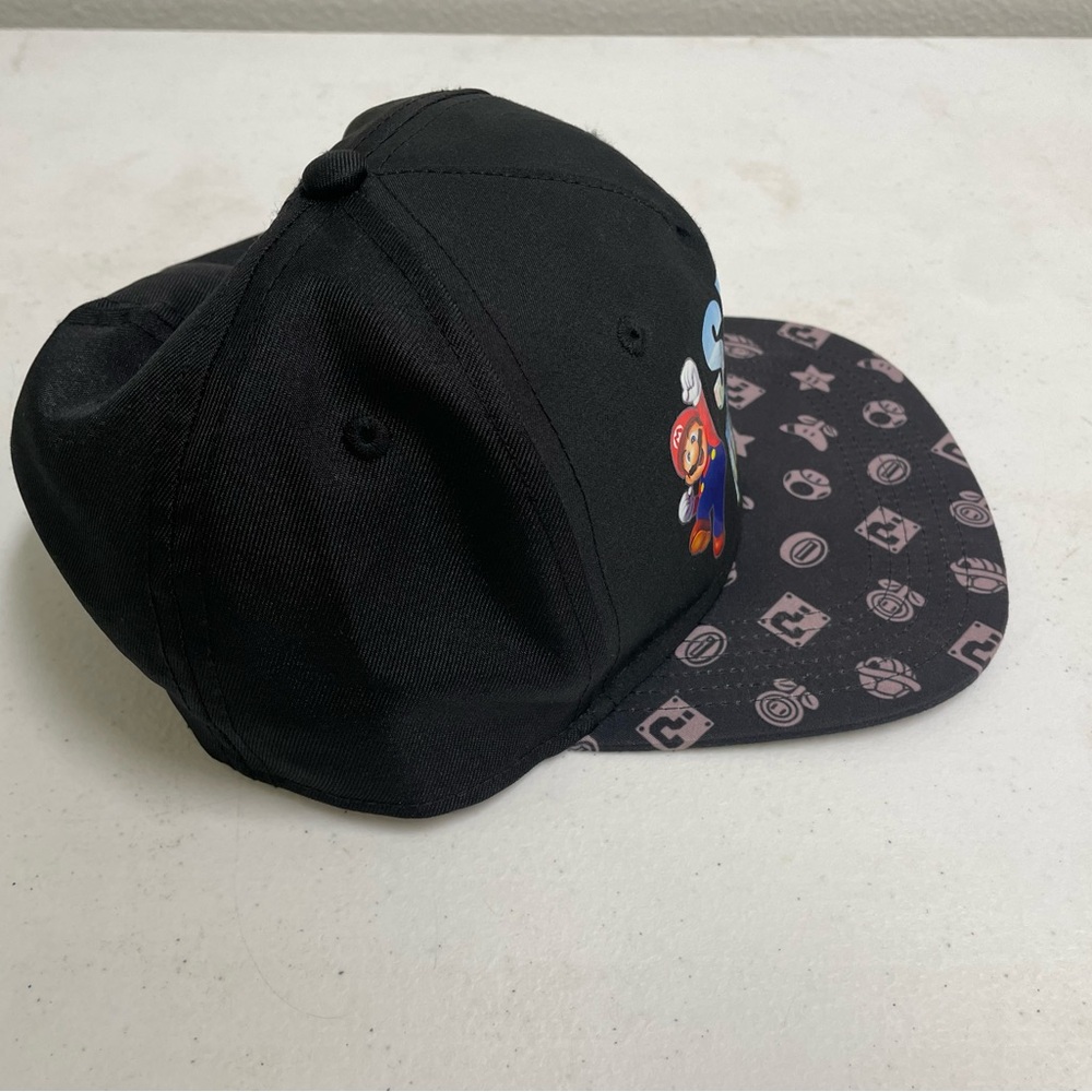 Nintendo Super Mario Black and Blue Kids Hat - Picture 4 of 5